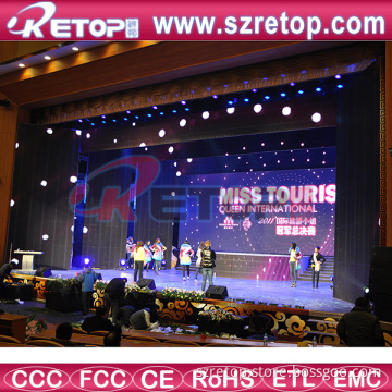 Retop Pantallas LED P8mm Full Color De Exterior PARA Alquiler Con Gabinete Aluminio Die Casting